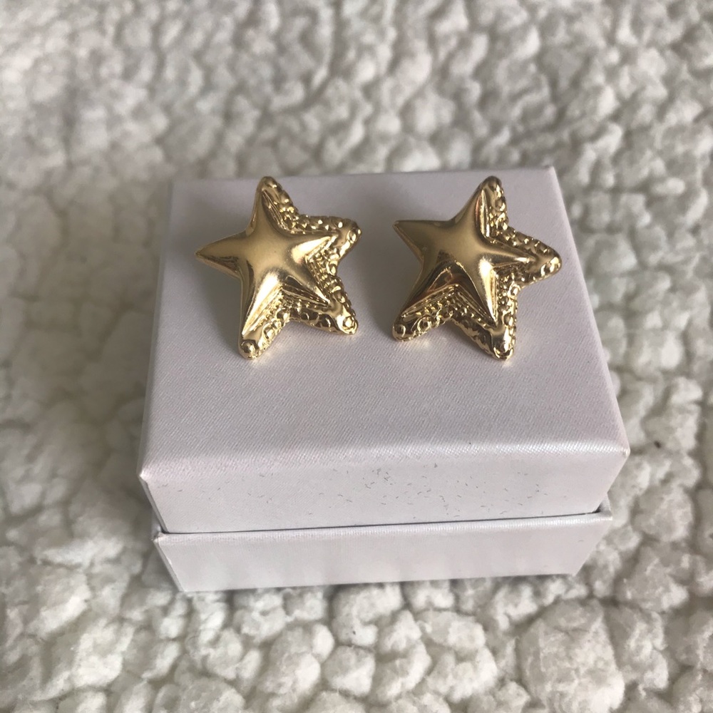 Gold-plated Starfish Earrings